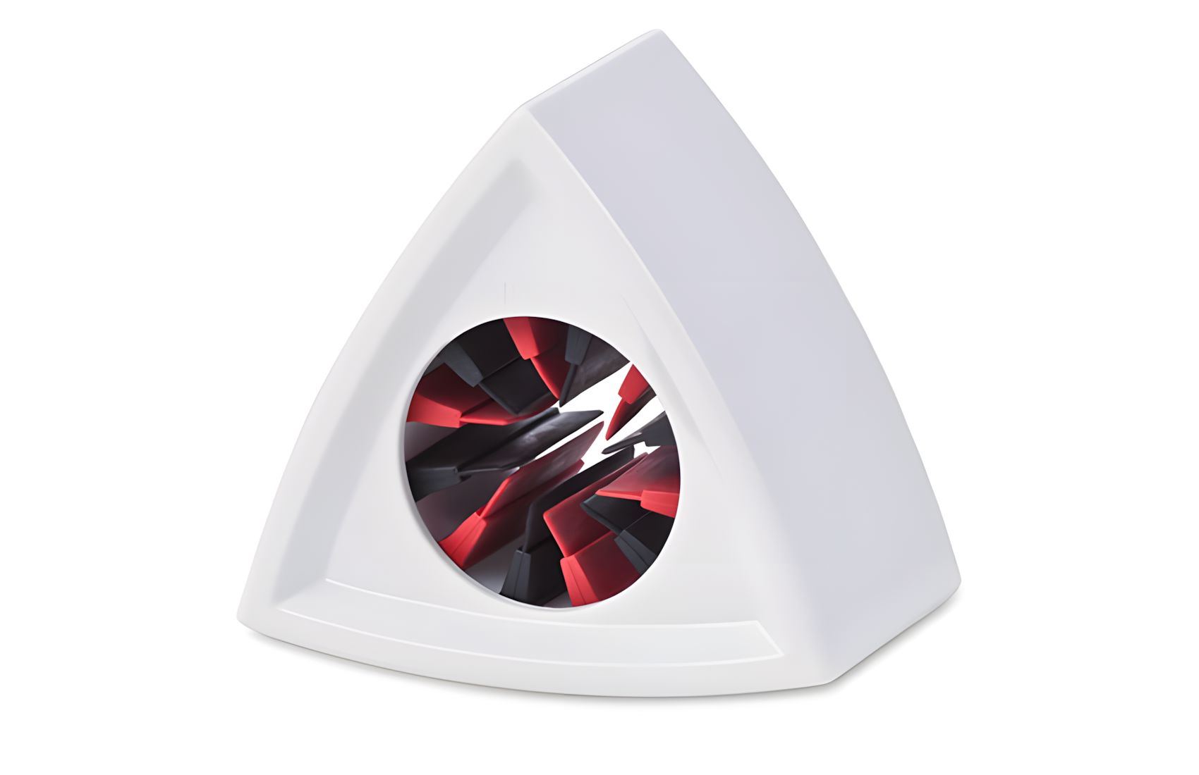 Triangular White Mic Flag