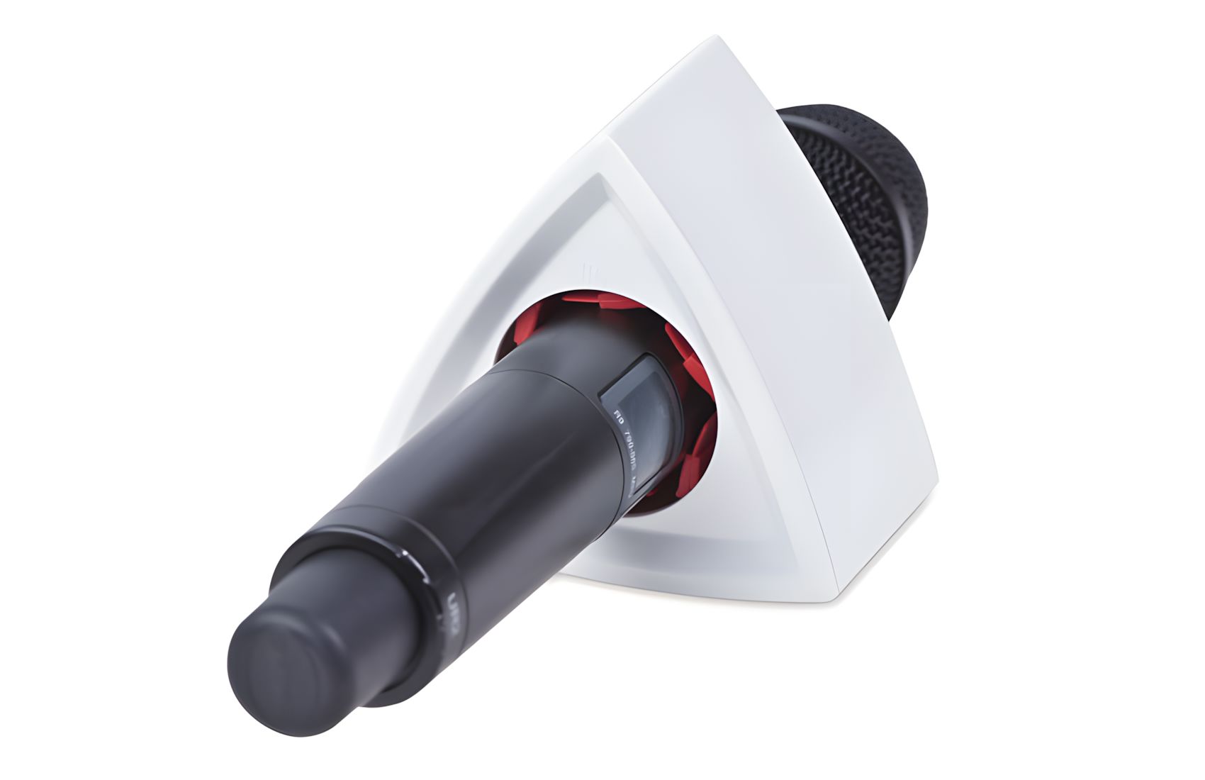 Triangular White Mic Flag