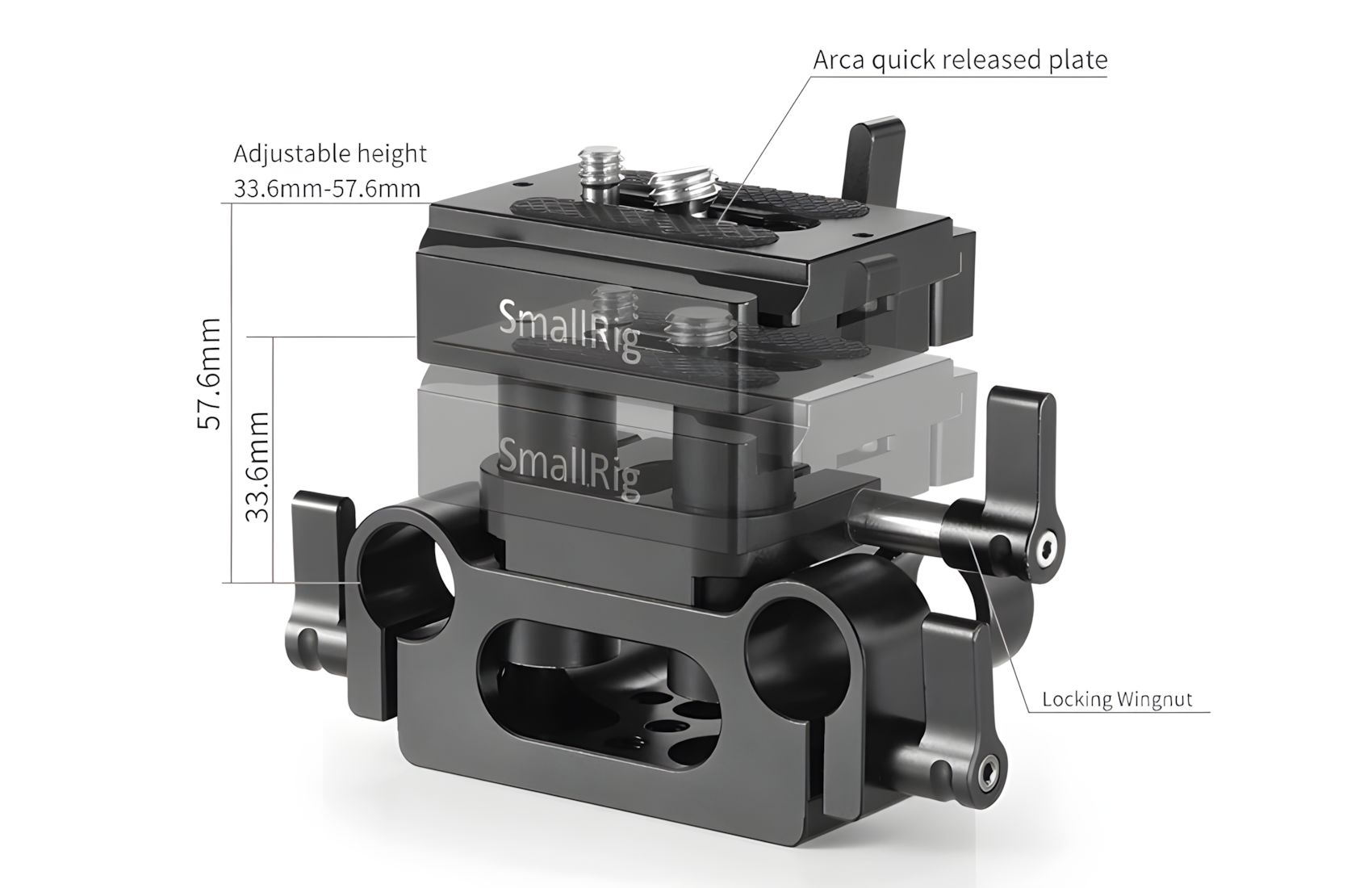 Baseplate 15mm Rail Support