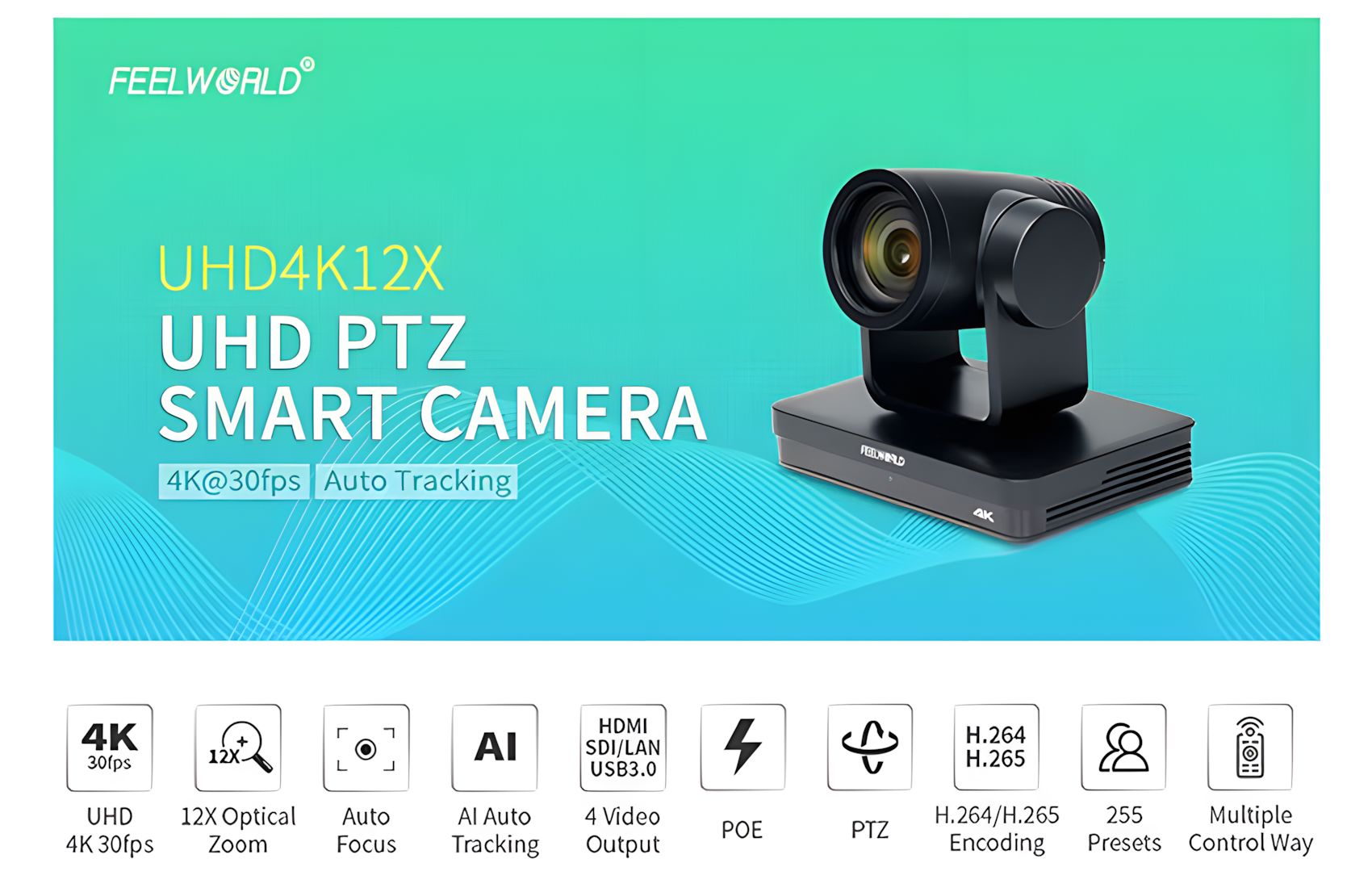 4K 12X PTZ SDI HDMI 12x