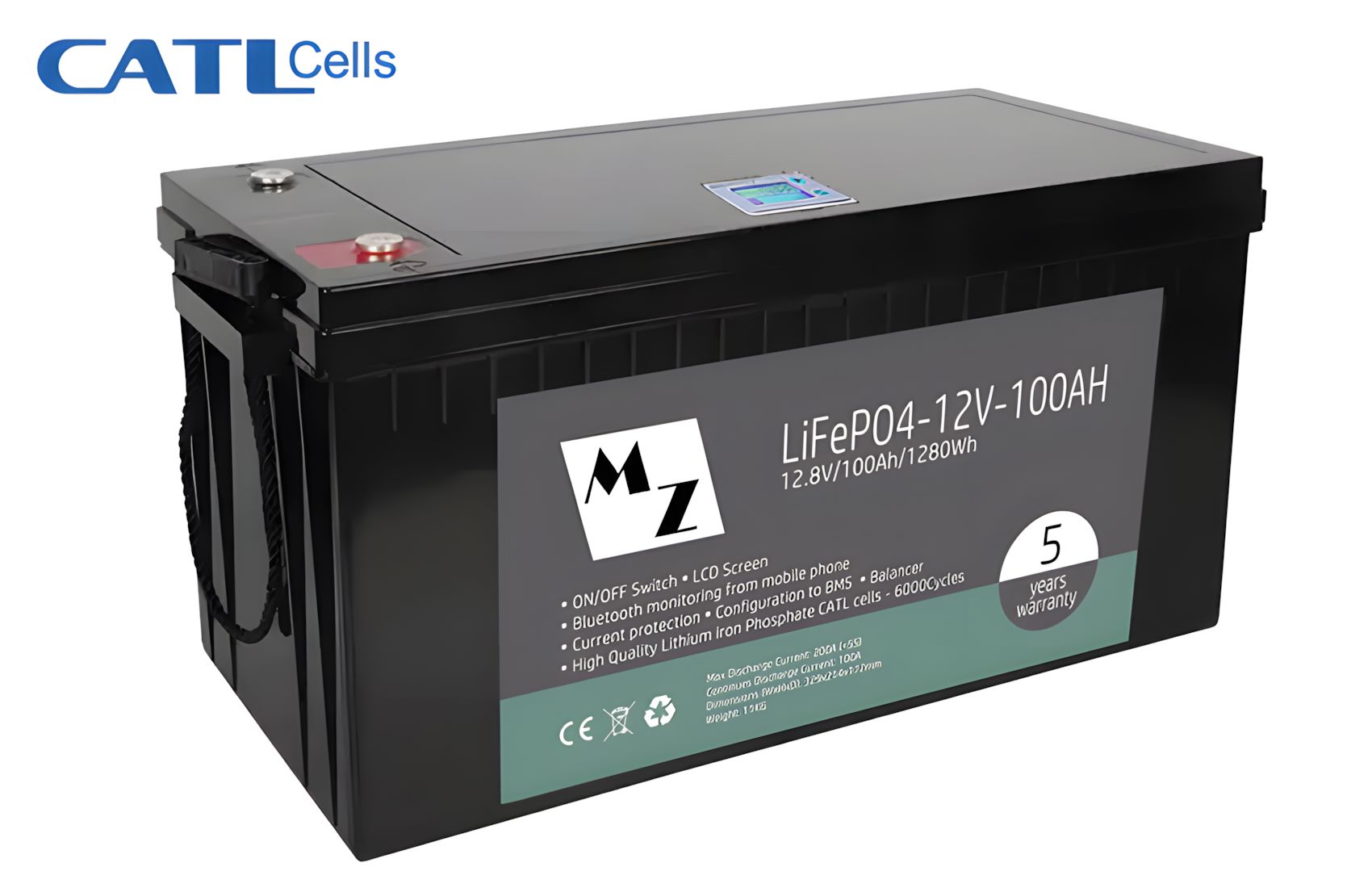 LiFePO4 1280Wh 12V 100Ah