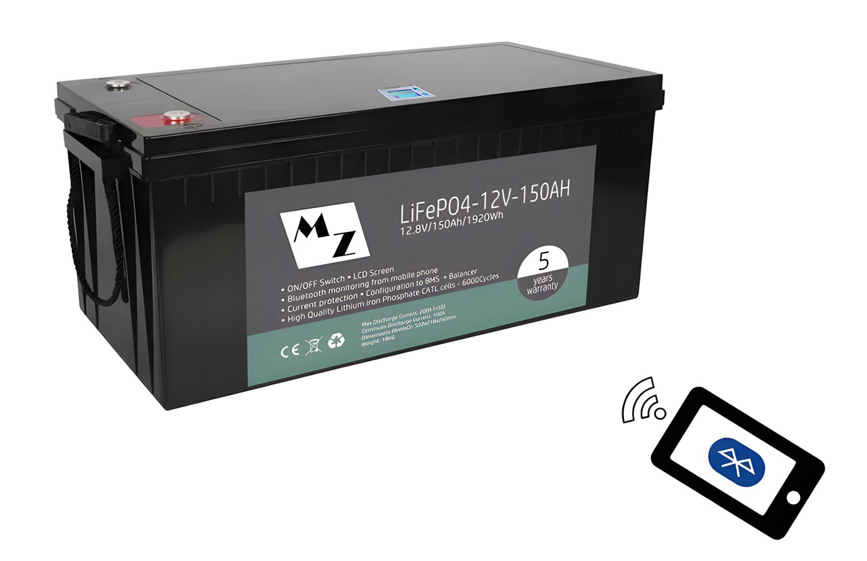LiFePO4 1920Wh 12V 150Ah