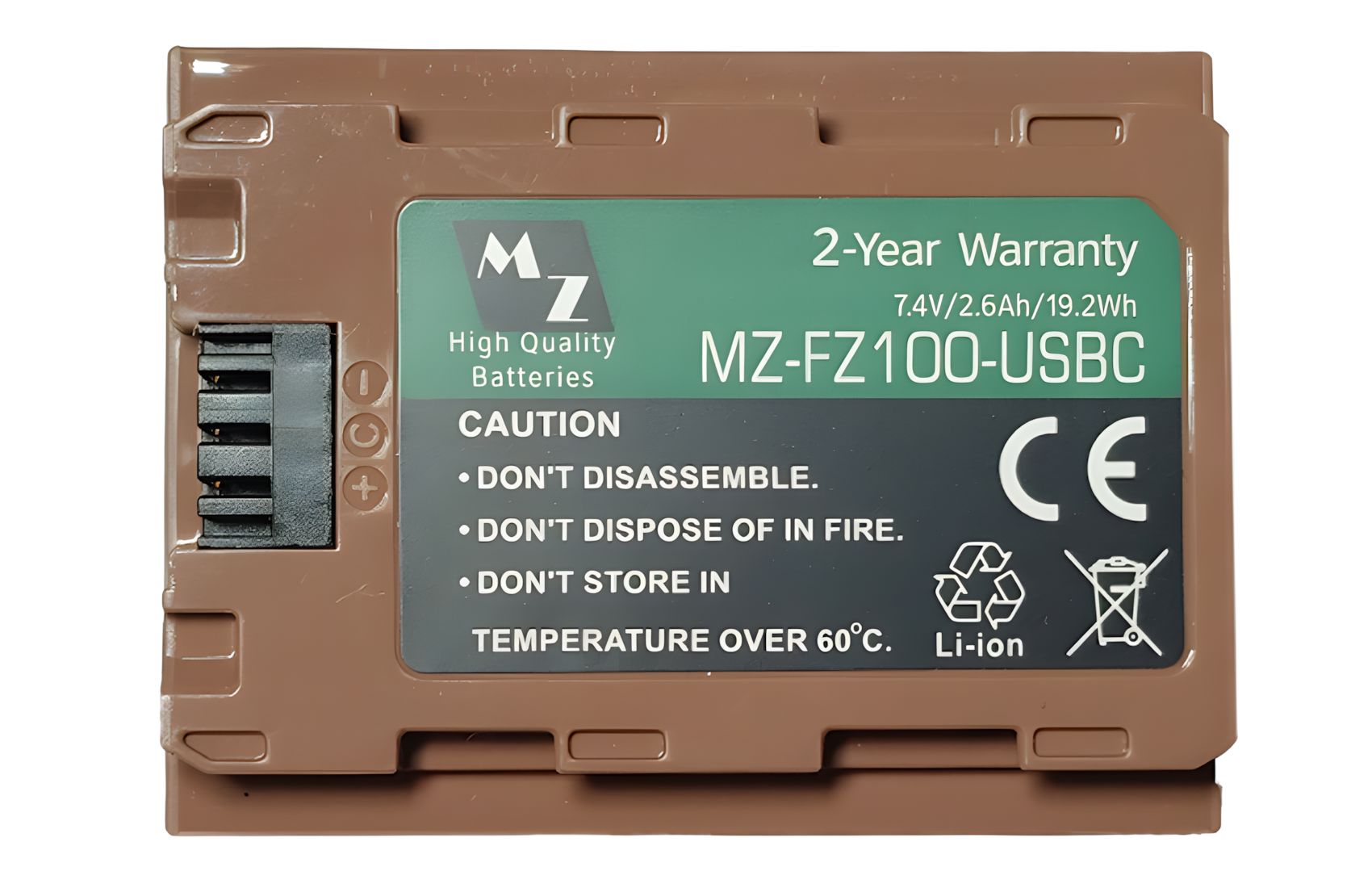 NP-FZ100 7.4V 2600mAh USB-C