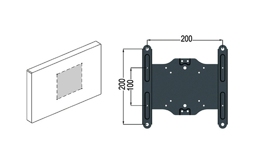 M Vesa Desktopmount 200x200