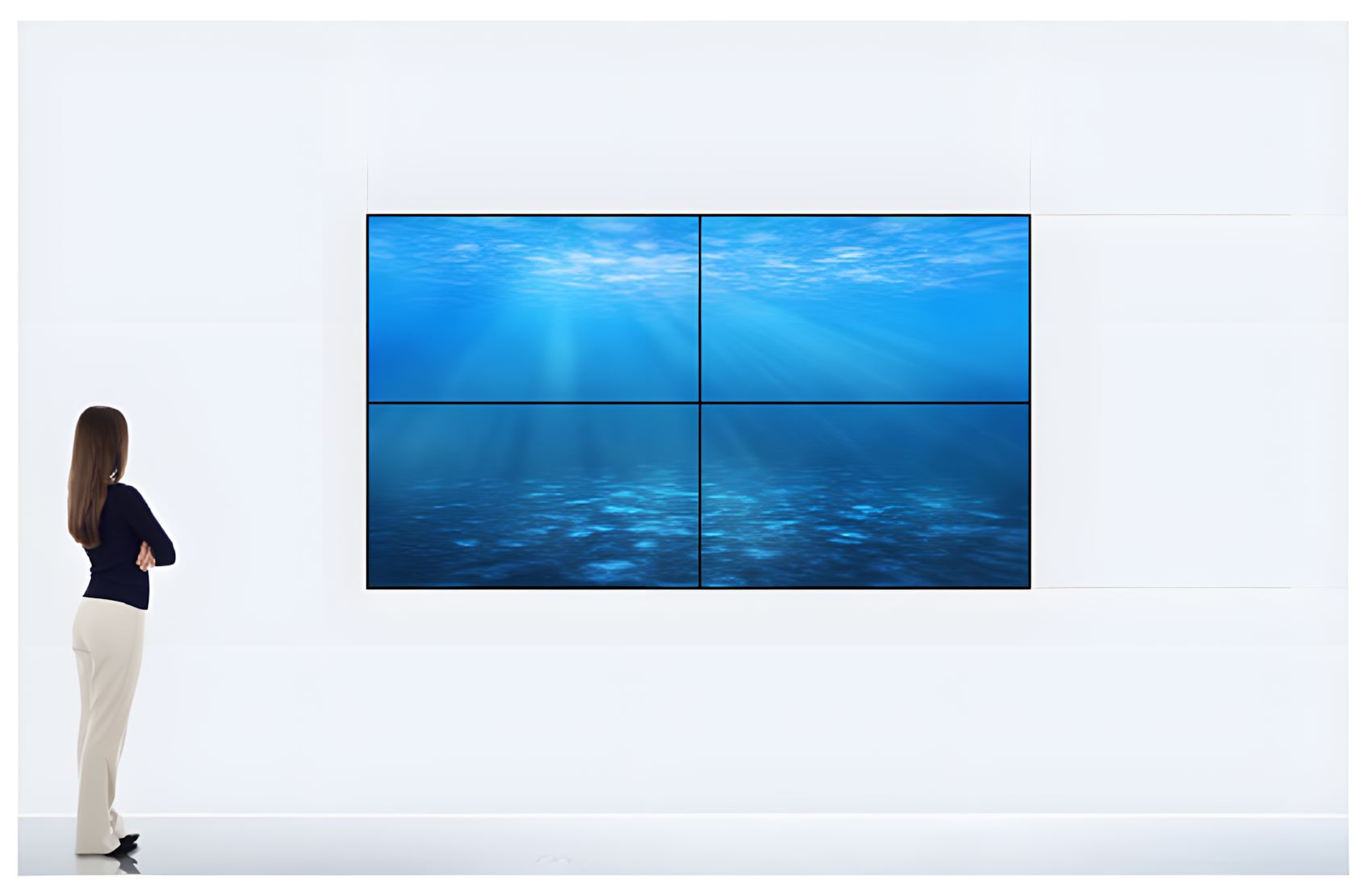 Videowall 2x2 55VF2W 2.4x1.3m