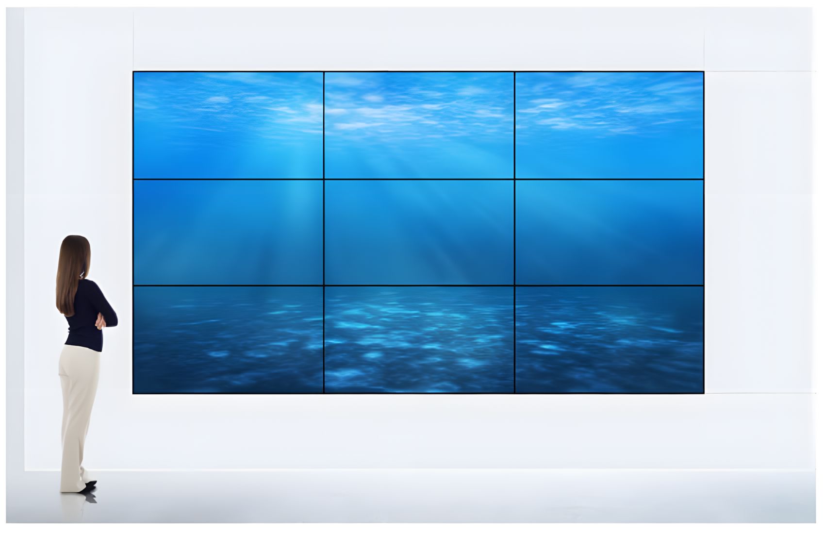 Videowall 3x3 55VF2W 3.6x2m