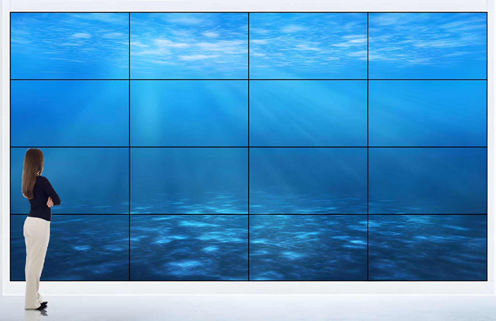 Videowall 4x4 55LFV9W 4.8x2.7m