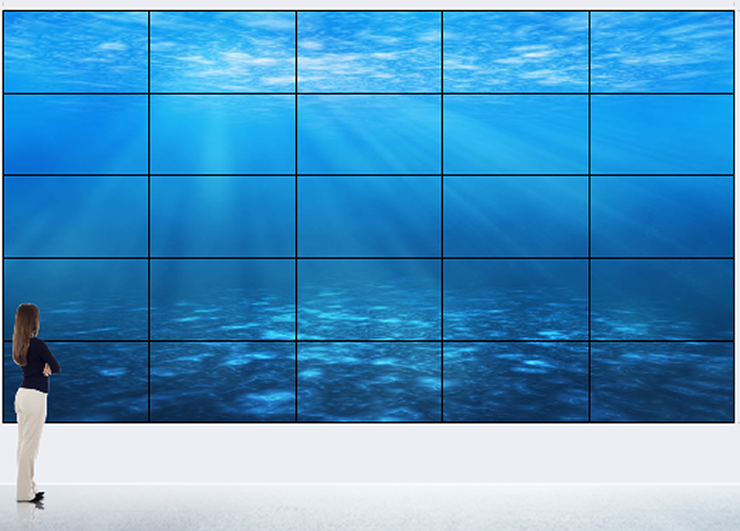Videowall 5x5 55LFV9W 6x3.4m