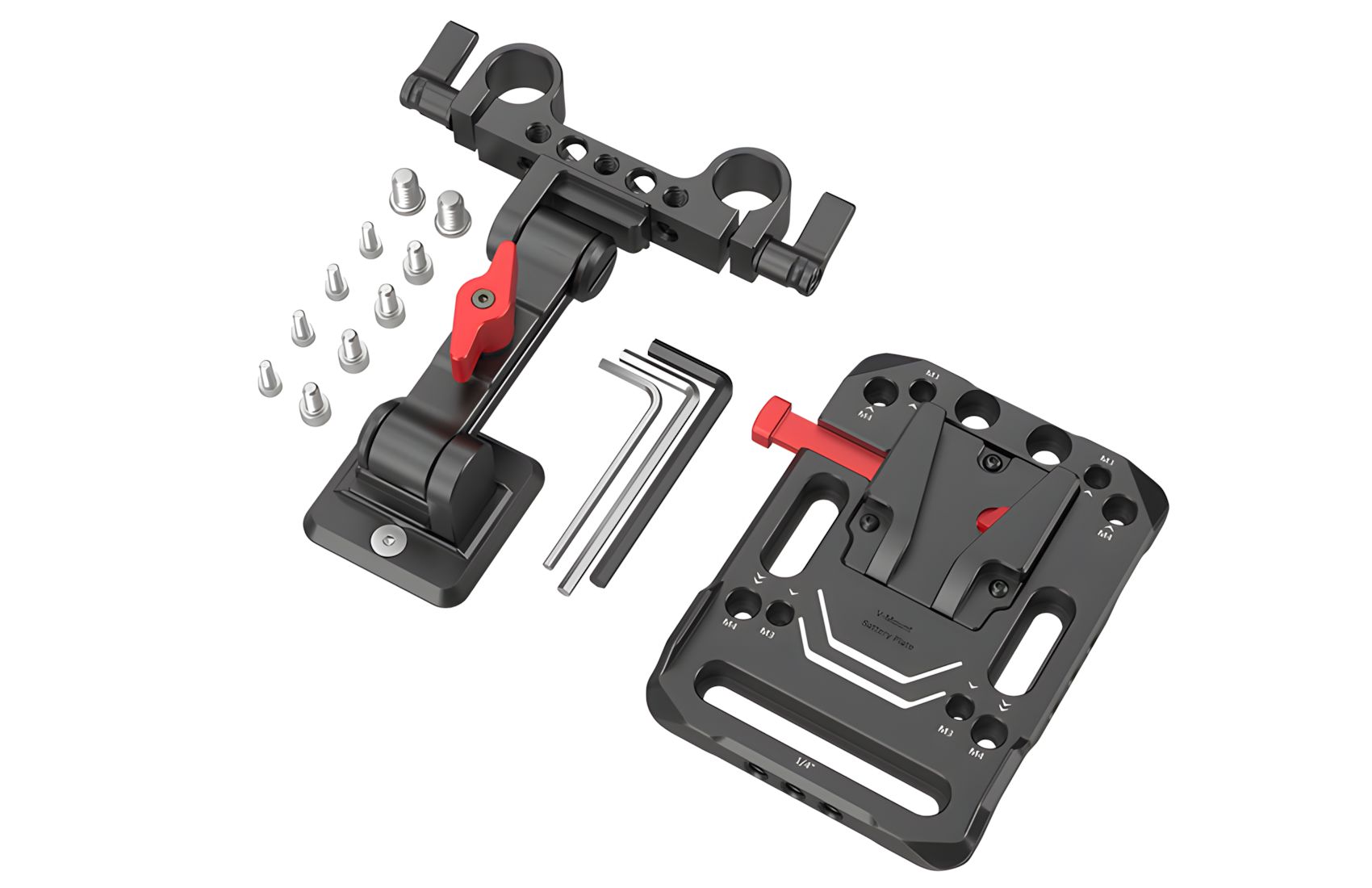 V-Mount Plate w 15mm Rods