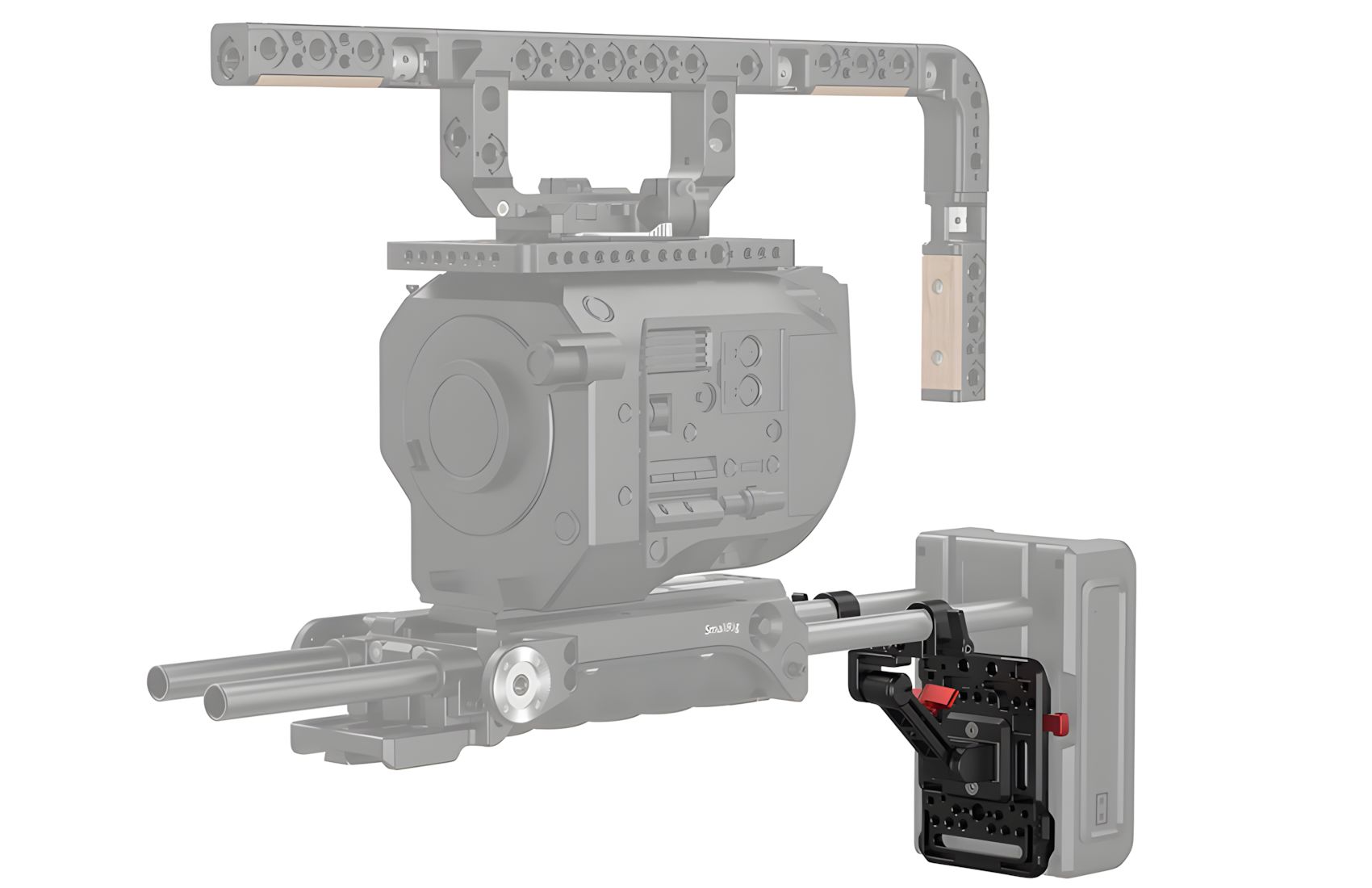 V-Mount Plate w 15mm Rods