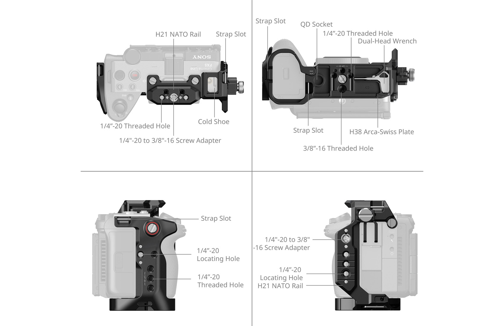 HawkLock Kit Top Handle FX5
