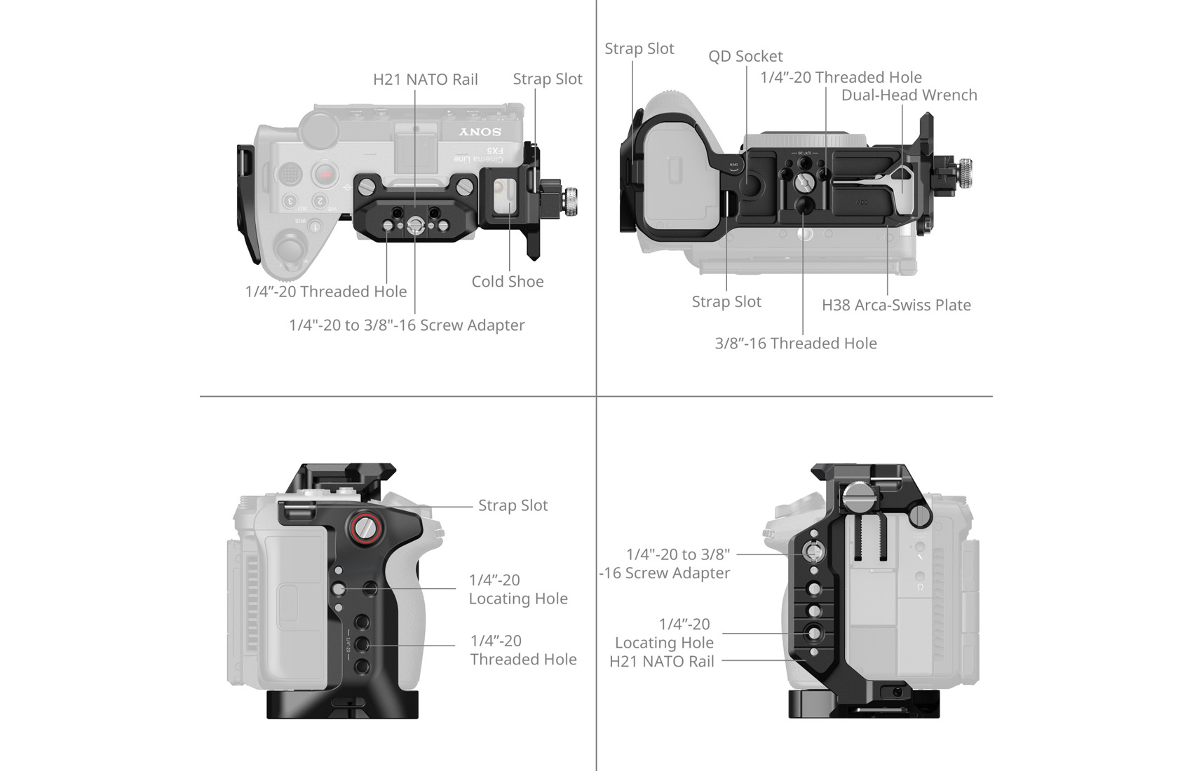 HawkLock Kit V-Mount for FX5