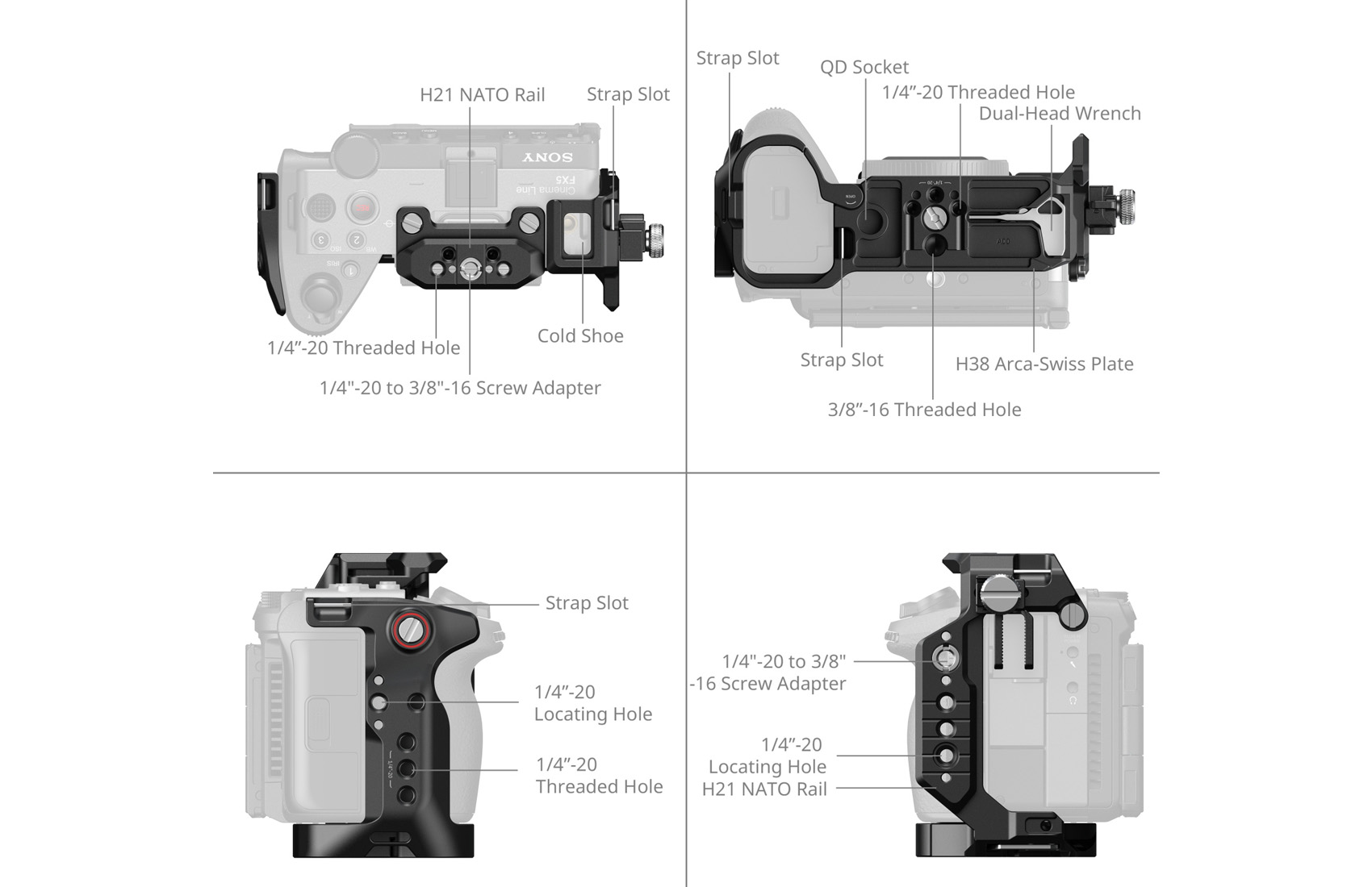 HawkLock Kit XLR Handle FX5