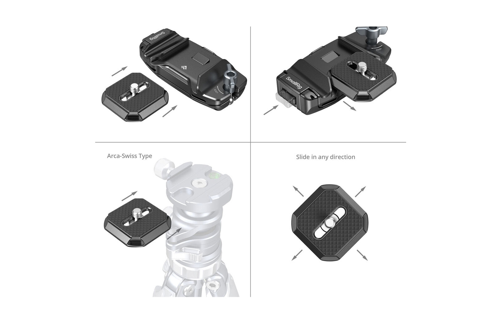 Quick Release Plate with Clip