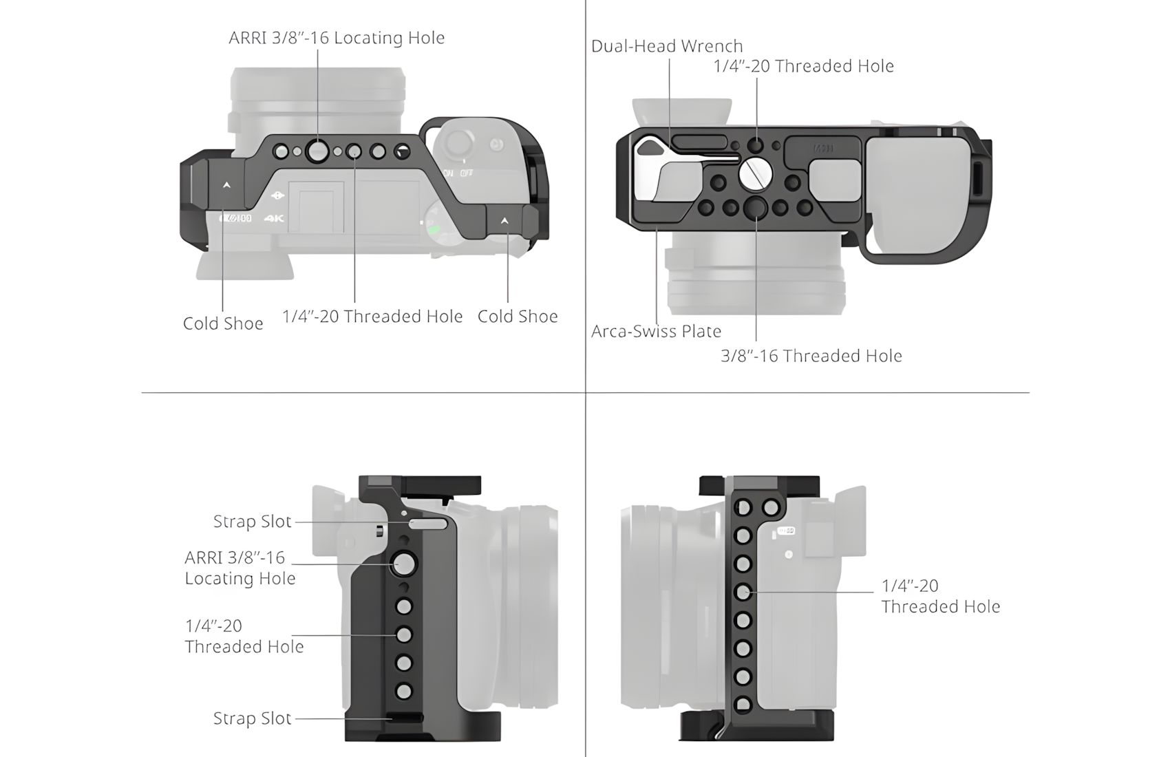 Aluminum for Sony A6500