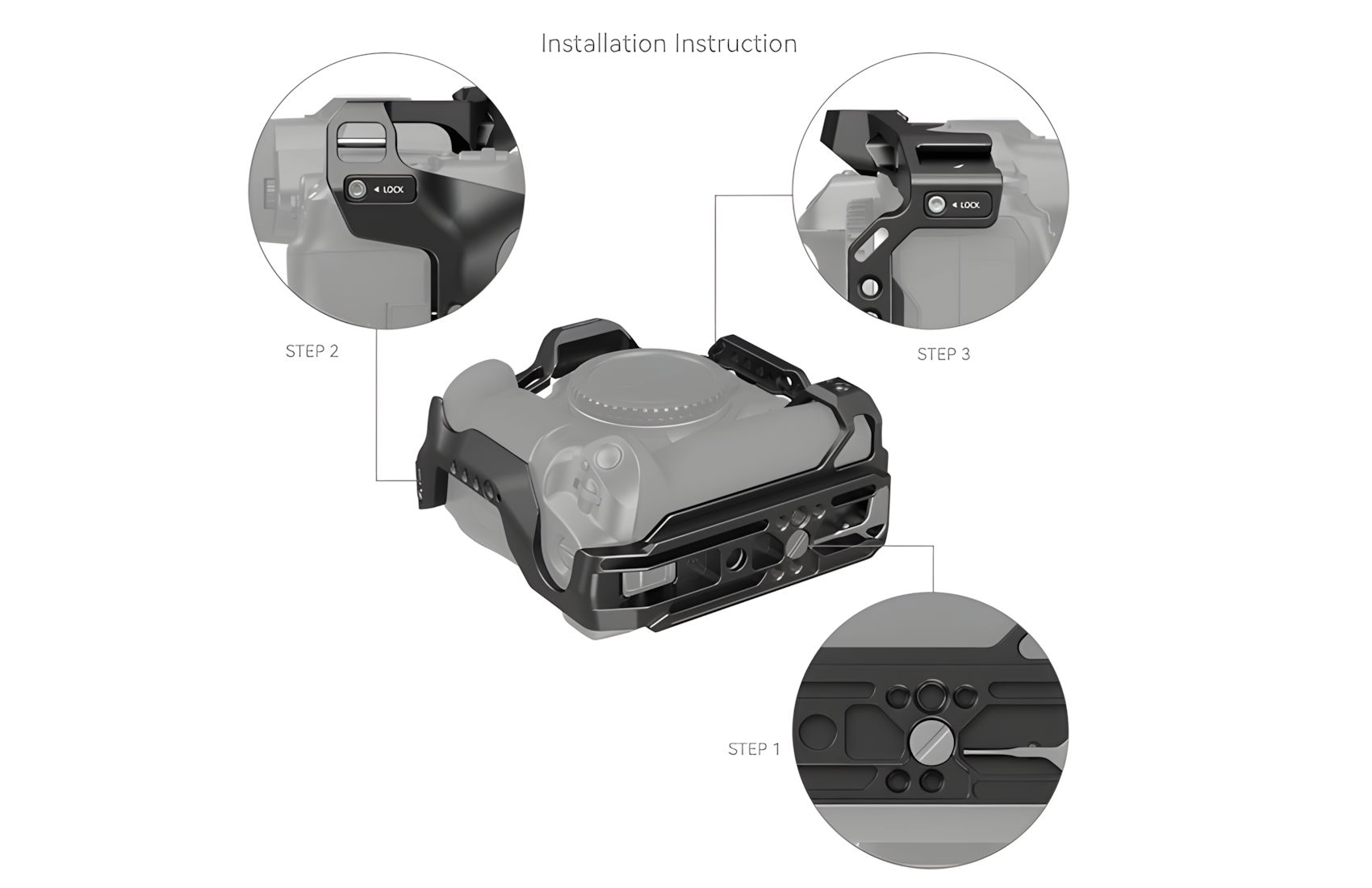 Aluminum w Grip for R5 R6