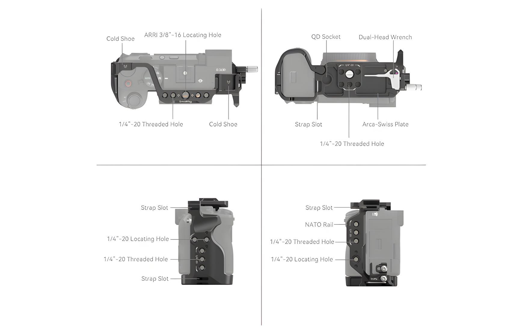 Aluminum for A7C II A7CR