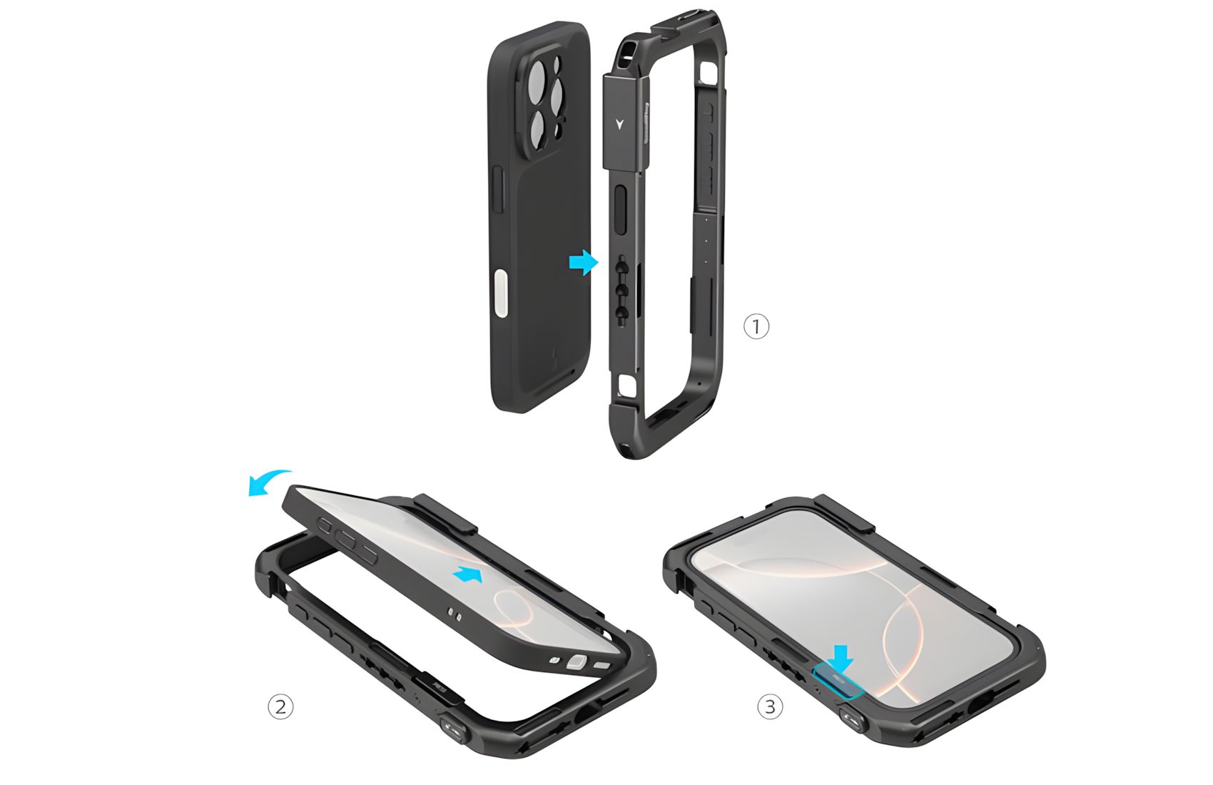 Aluminum for iPhone16 ProMax D