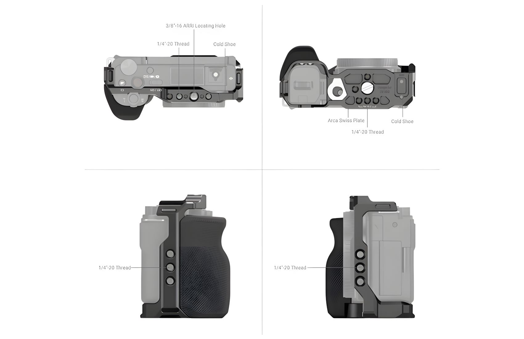 Aluminum w Grip for ZV-E10