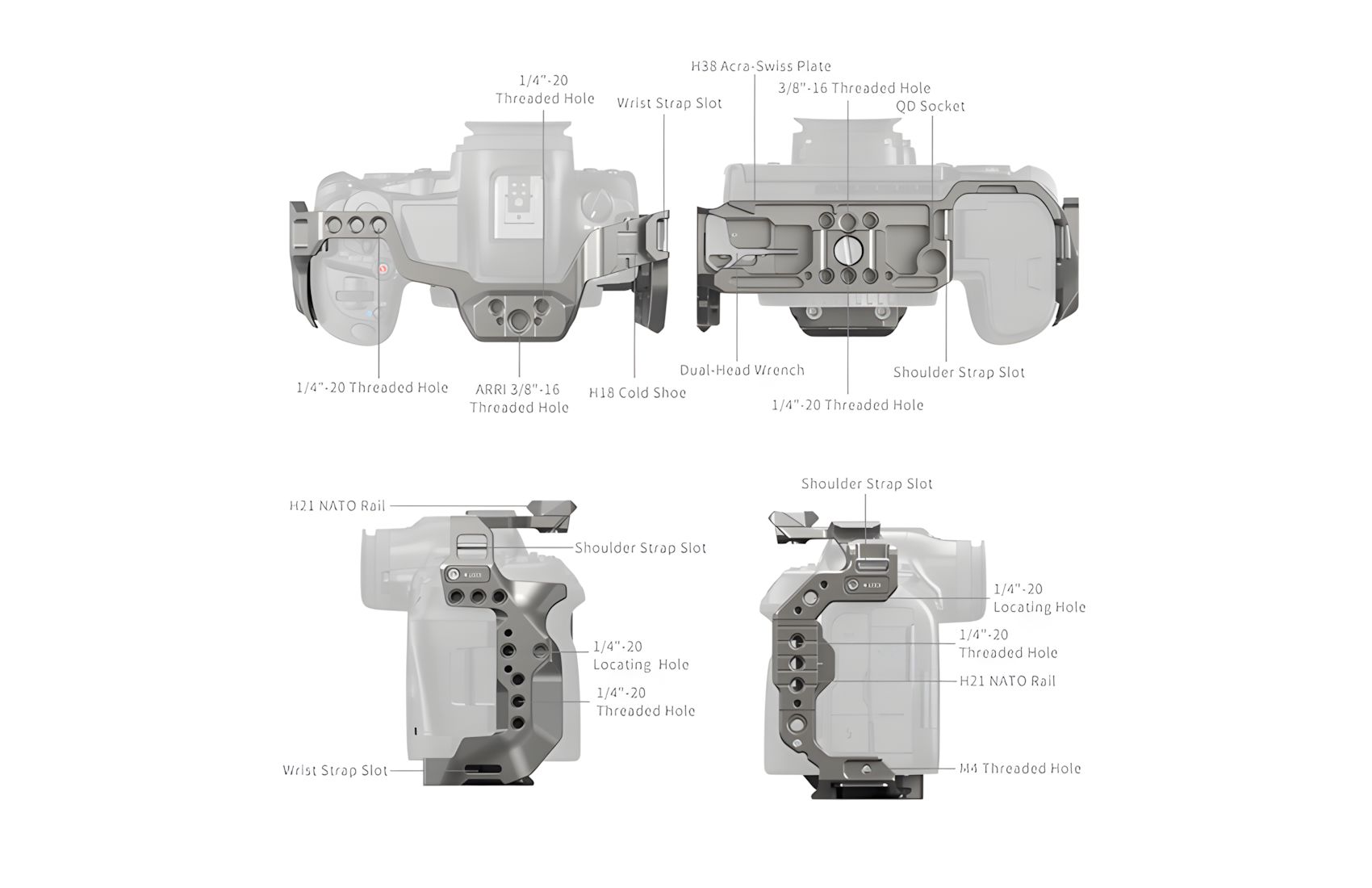 HawkLock for EOS R5 Mark II