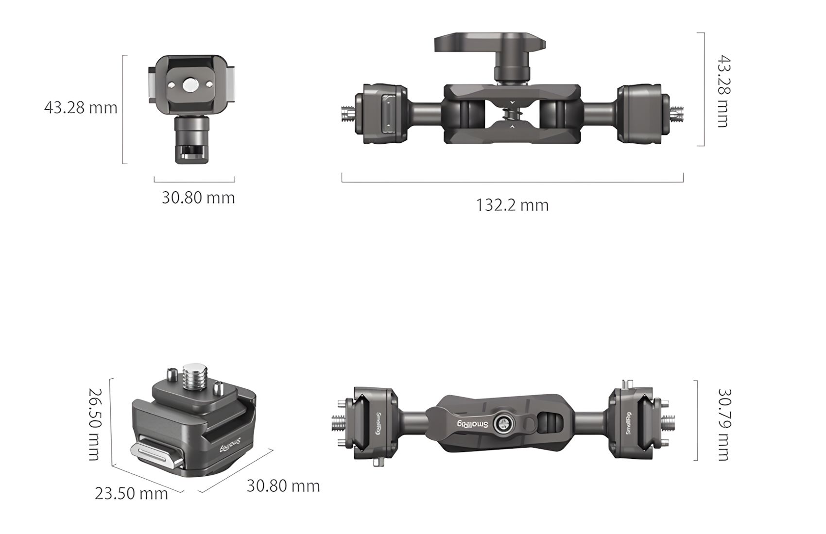 HawkLock Arm w Ball Heads