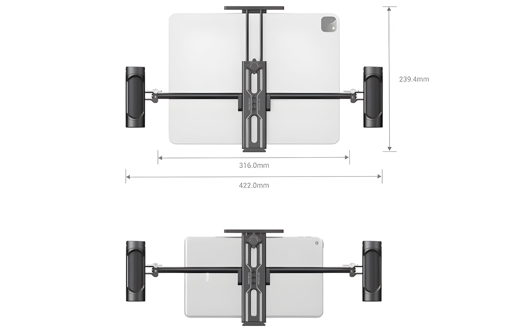 Mount for iPad and Tablet Dual