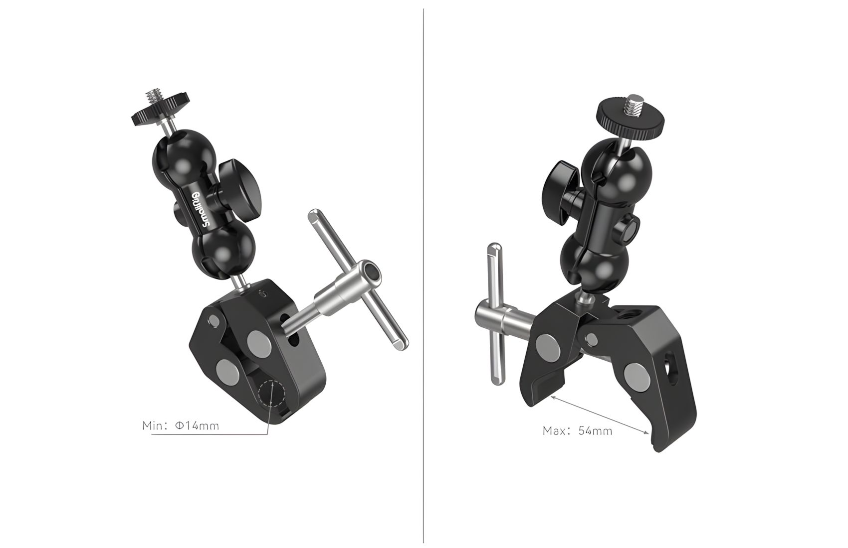 Crab Shaped Clamp w Ball Head
