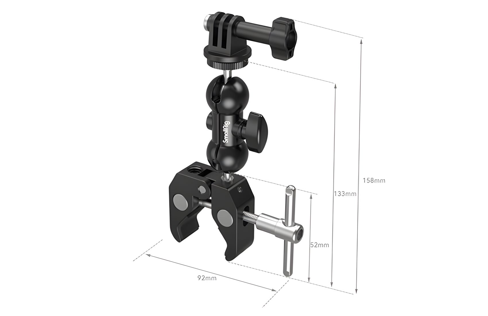 Crab Shaped Clamp w Ball Head