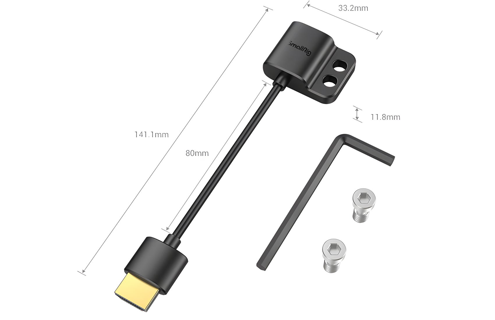 HDMI Male to Female 14cm