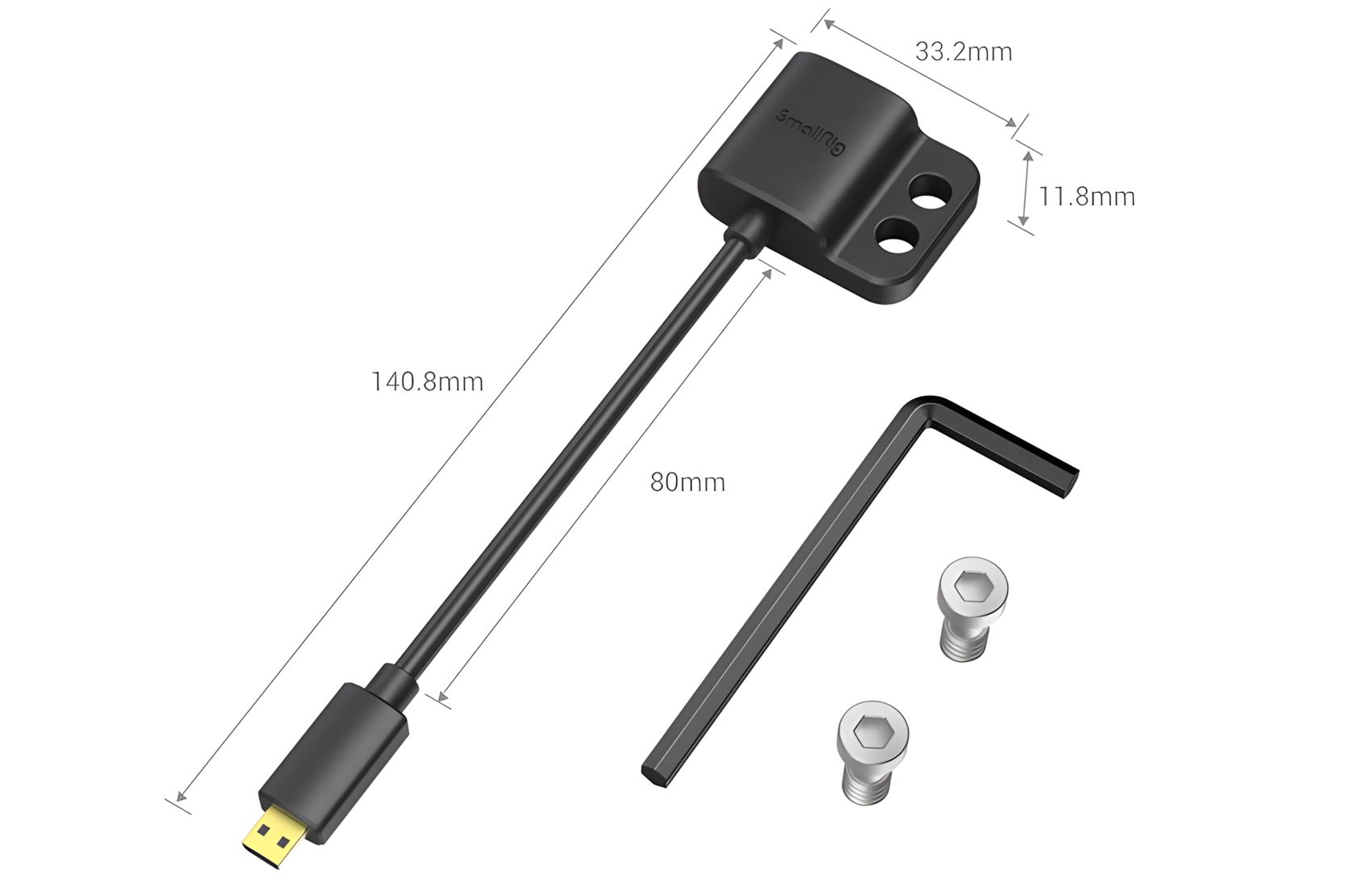 Micro-HDMI to HDMI 14cm