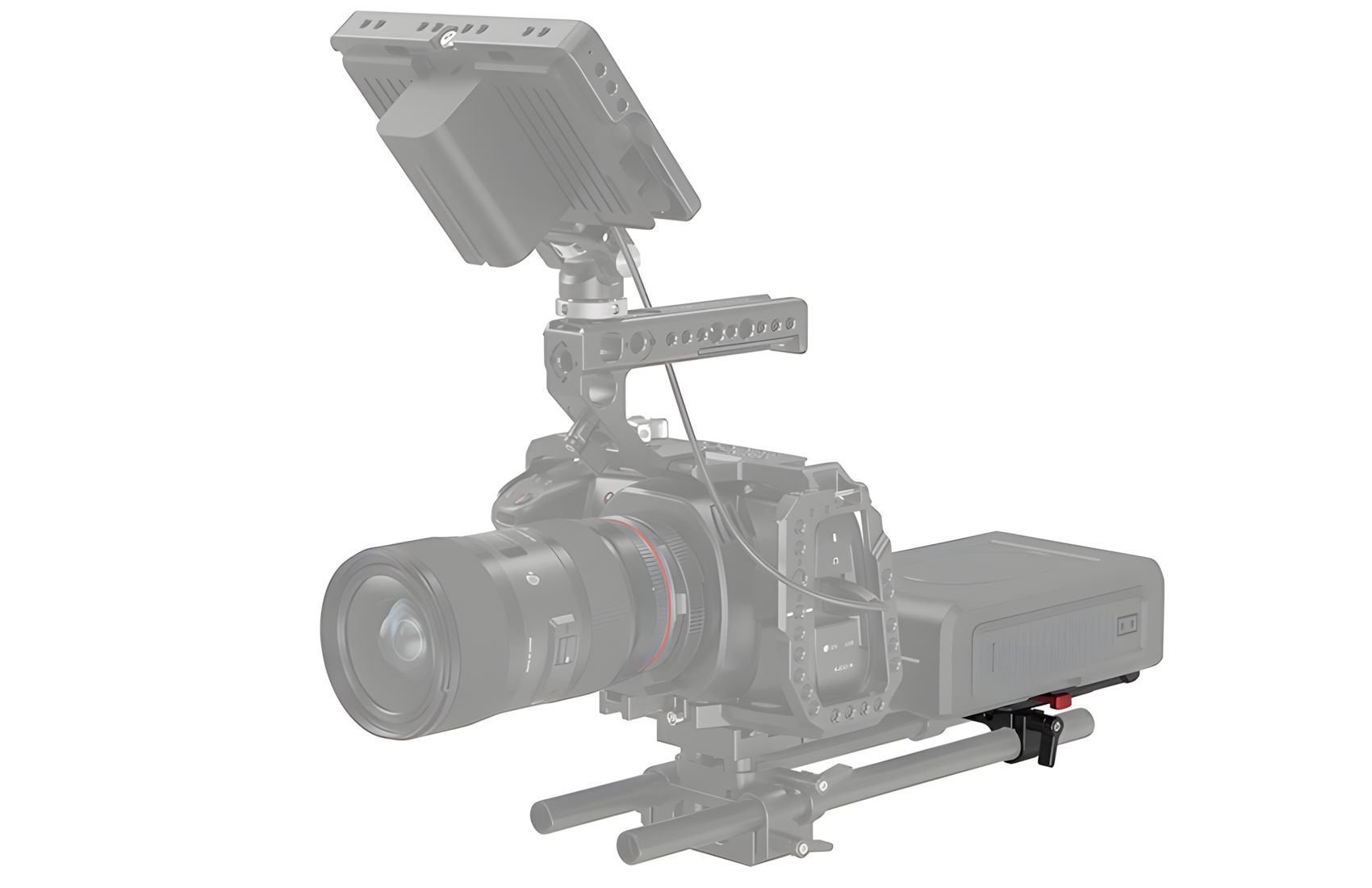 V-Mount Plate w Dual 15mm Rod