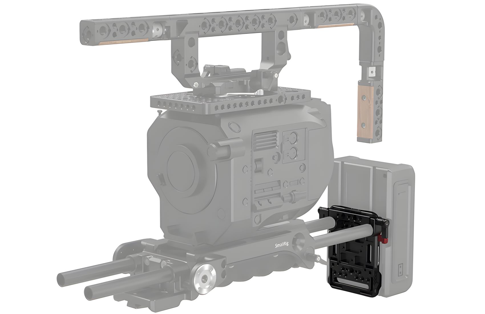 V-Mount Plate w Dual 15mm Rod