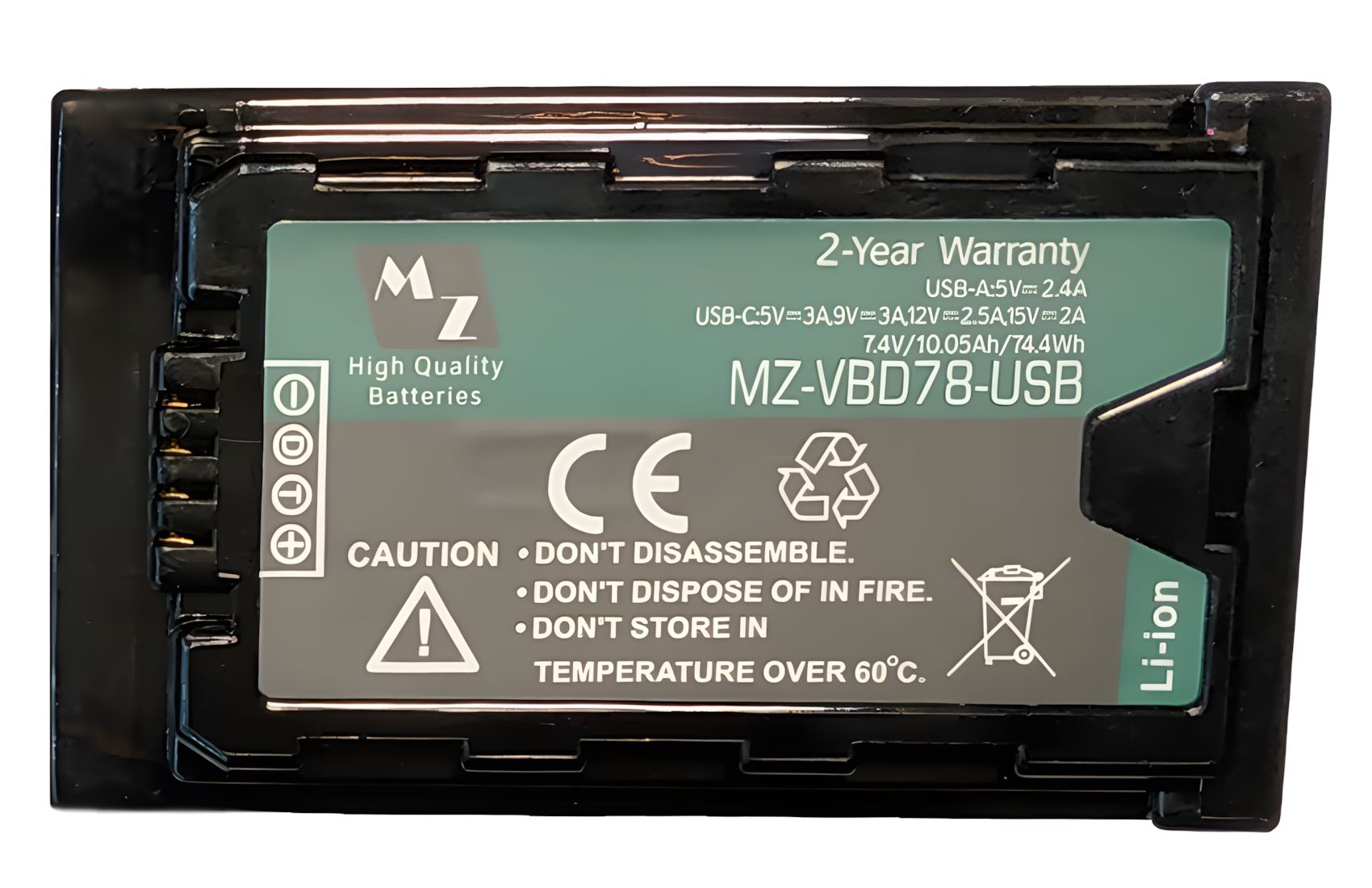 VW-VBD78 7.4V 10Ah w USBC