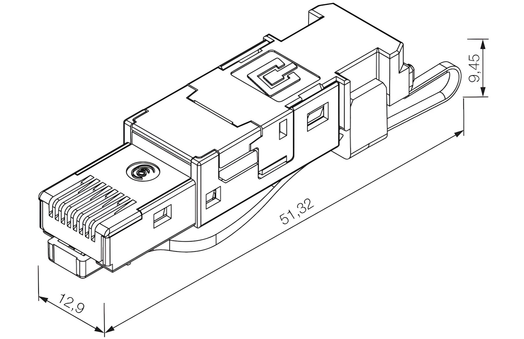 PS-RJ45-FH-BK