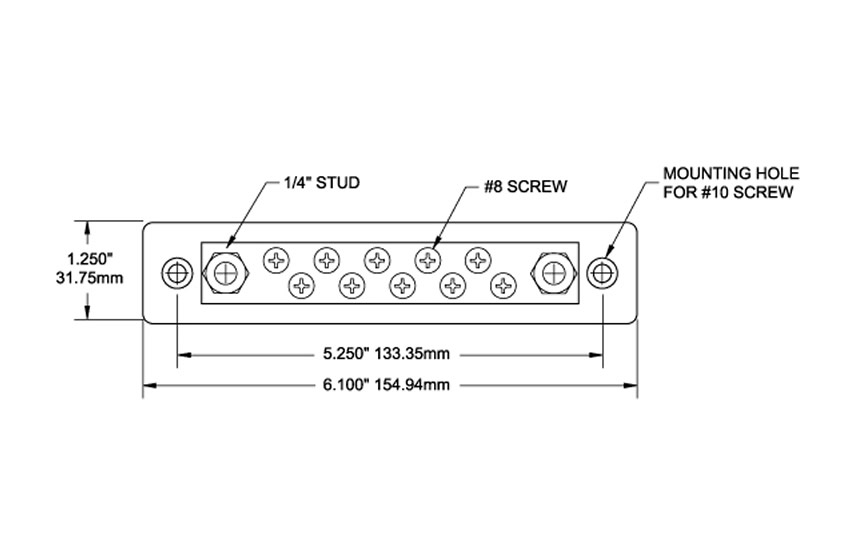 150A BusBar 10 Gang