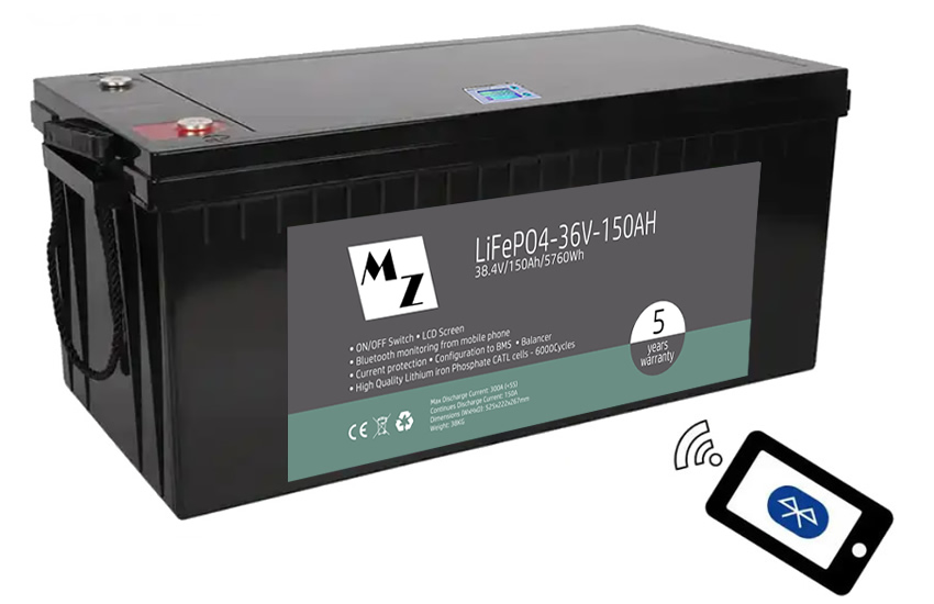 LiFePO4 5760Wh 36V 150Ah