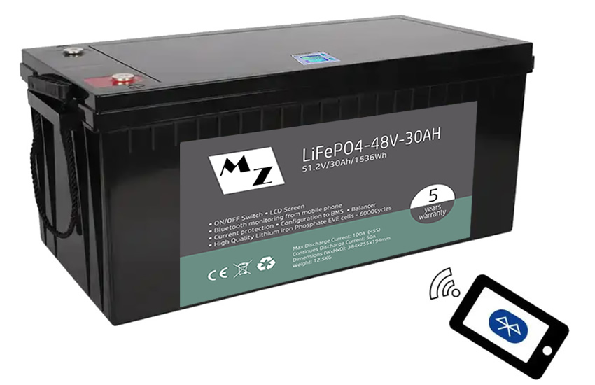 LiFePO4 1536Wh 48V 30Ah