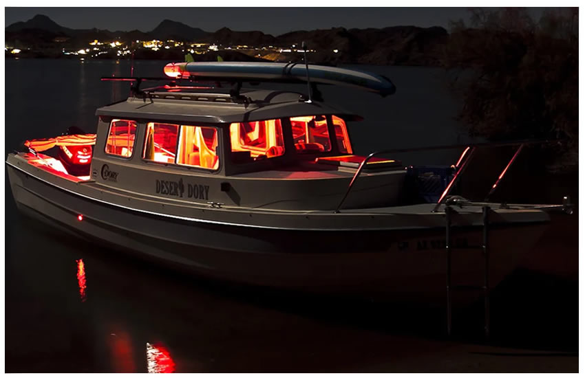 Rock Accent Red LED BL
