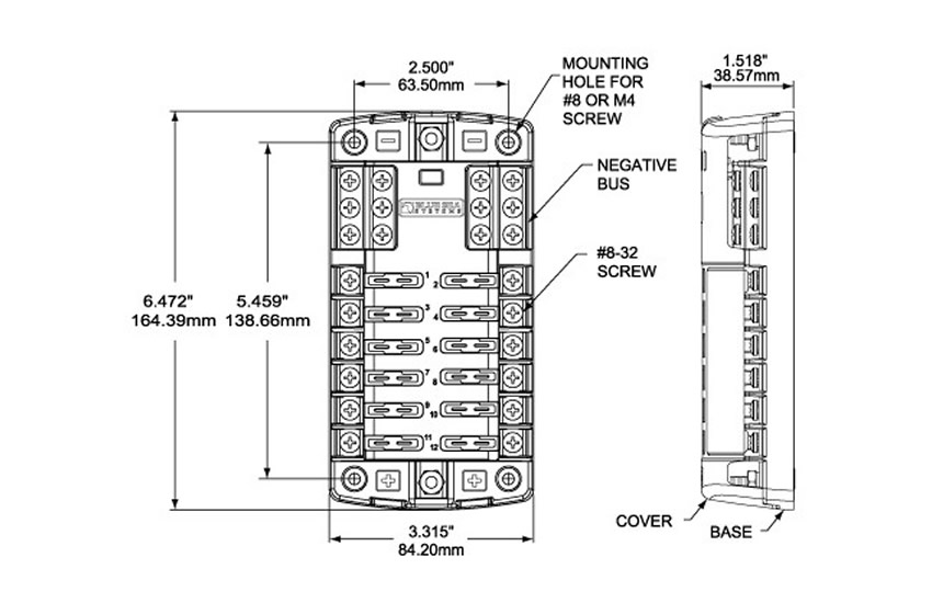 ST Blade Fuse Block 12